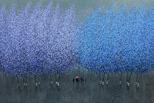 Winter love song by Trong Thuong Tran, Painting for Sale on Select
