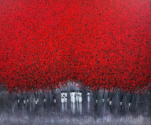 After the winter rain by Trong Thuong Tran, Painting for Sale on Select