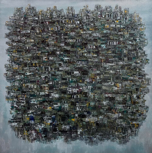 Memories of a city No.2 by Trong Thuong Tran, Painting for Sale on Select