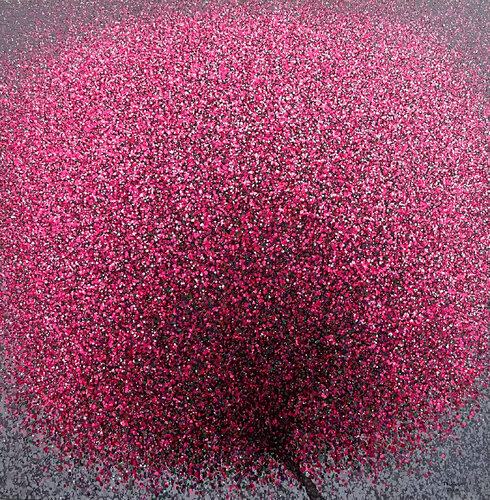 Cherry Blossoms in the Morning Mist No.4 by Trong Thuong Tran, Painting for Sale on Select