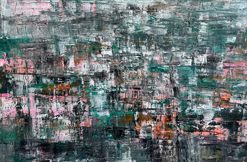 Rainy Street No.2 by Trong Thuong Tran, Painting for Sale on Select