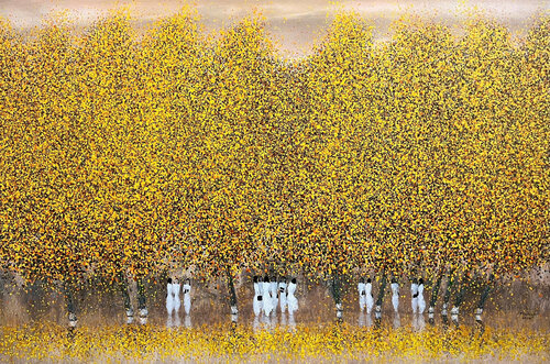 The autumn days pass by by Trong Thuong Tran, Painting for Sale on Select