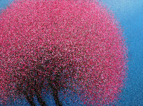 Cherry blossoms in the spring breeze No.4 by Trong Thuong Tran, Painting for Sale on Select