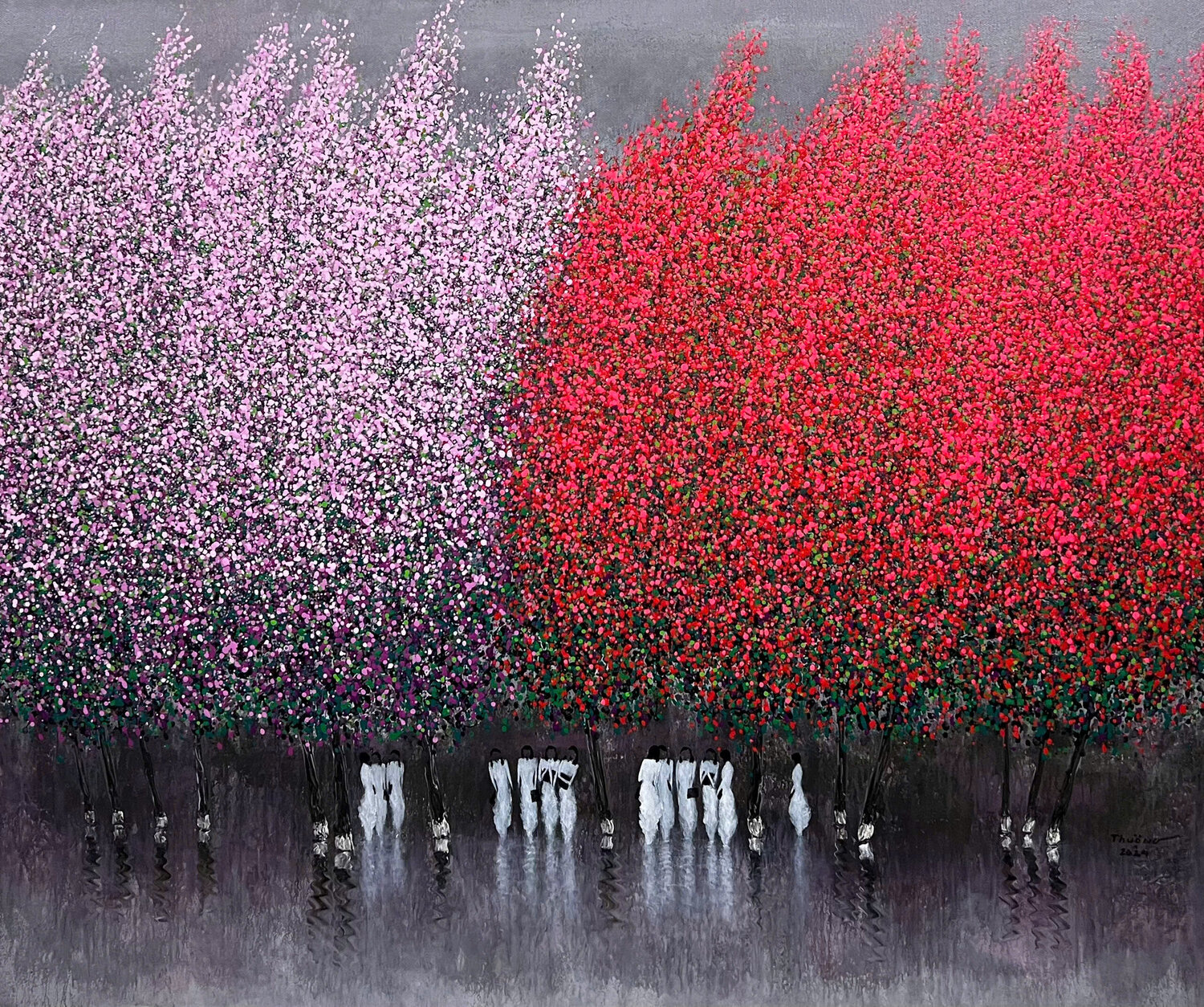 The season change No.6 Trong Thuong Tran Original painting for sale