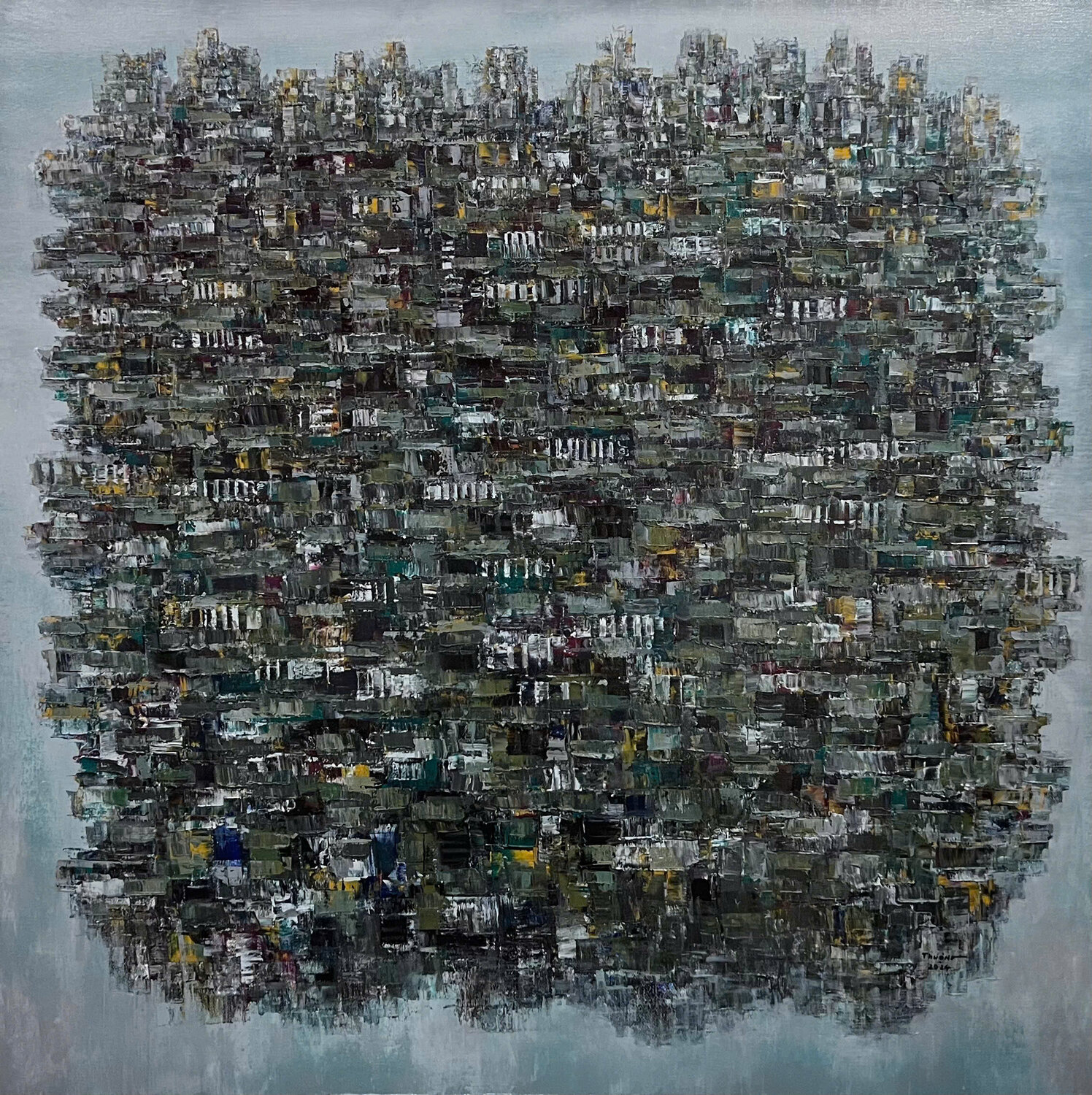 Memories of a city No.2 Trong Thuong Tran Original painting for sale