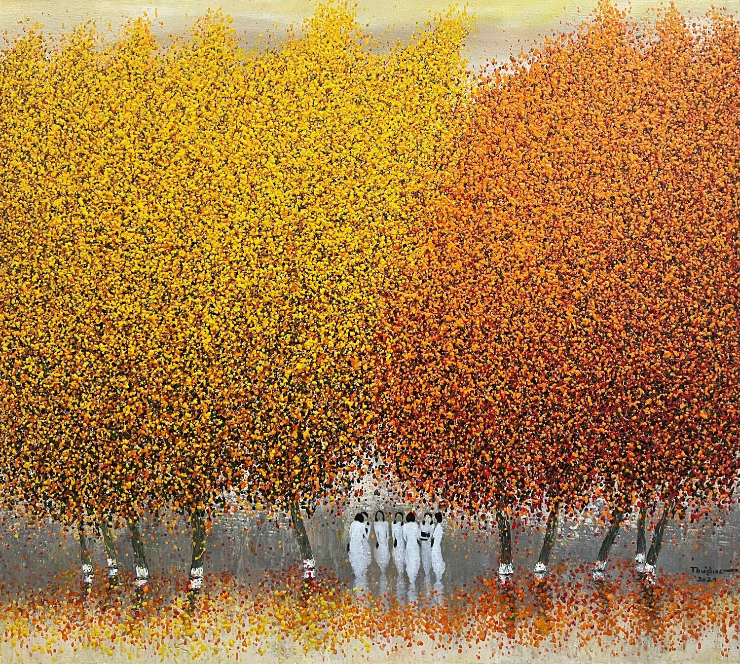 Autumn arrives Trong Thuong Tran Original painting for sale