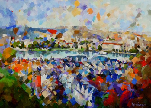 Am Fuße der Festung by Miriam Montenegro, Painting for Sale on Select
