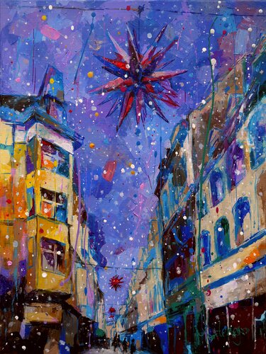First snow by Miriam Montenegro, Painting for Sale on Select