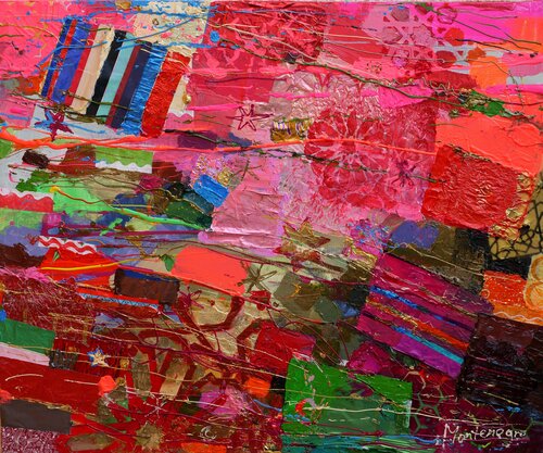 Silk market by Miriam Montenegro, Painting for Sale on Select