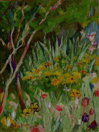 Miguelles Garten by Miriam Montenegro, Painting for Sale on Select