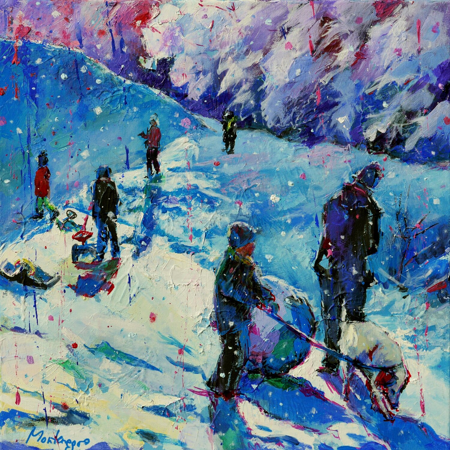 Der große Schneeball Miriam Montenegro Original painting for sale