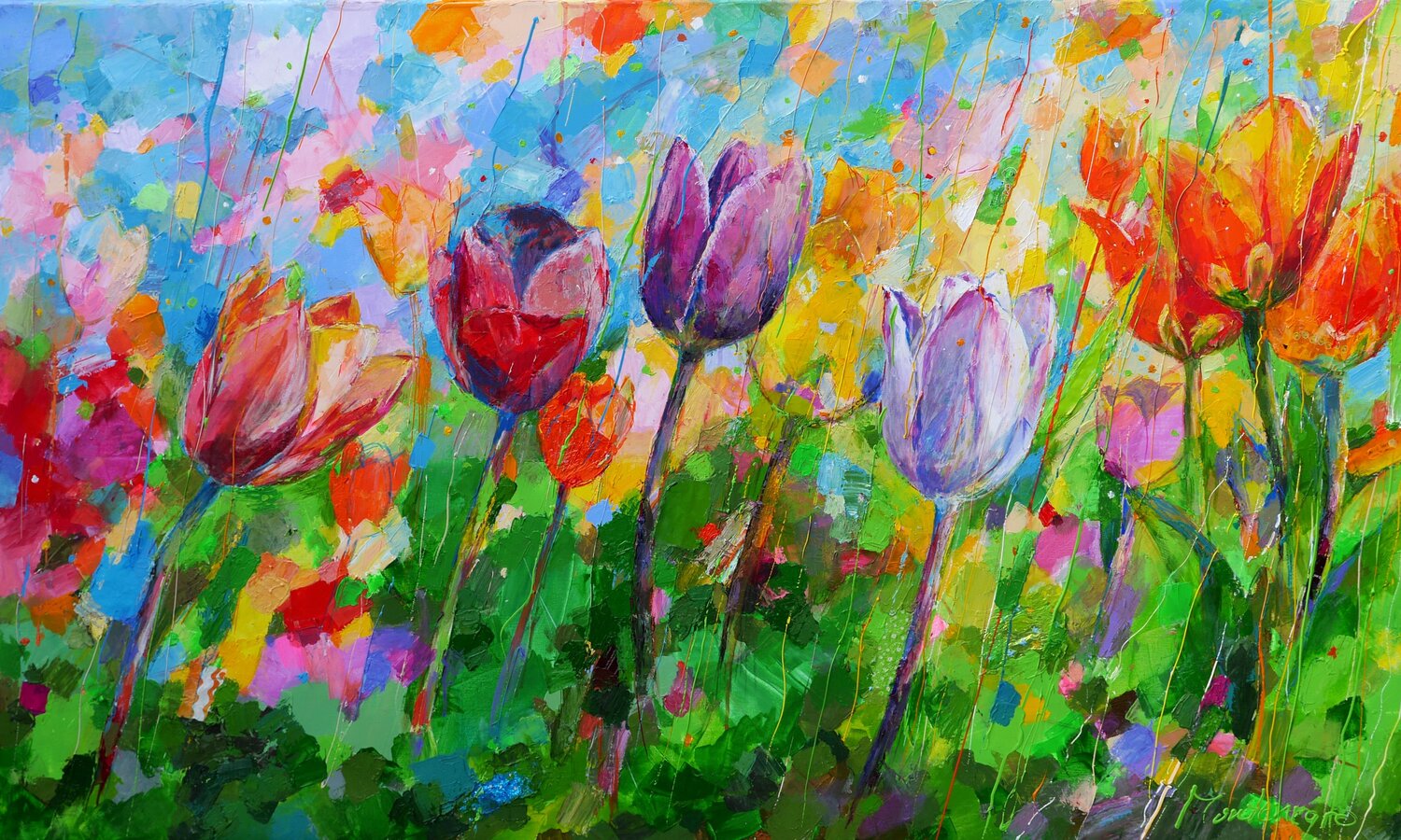 A new beginning Miriam Montenegro Original painting for sale