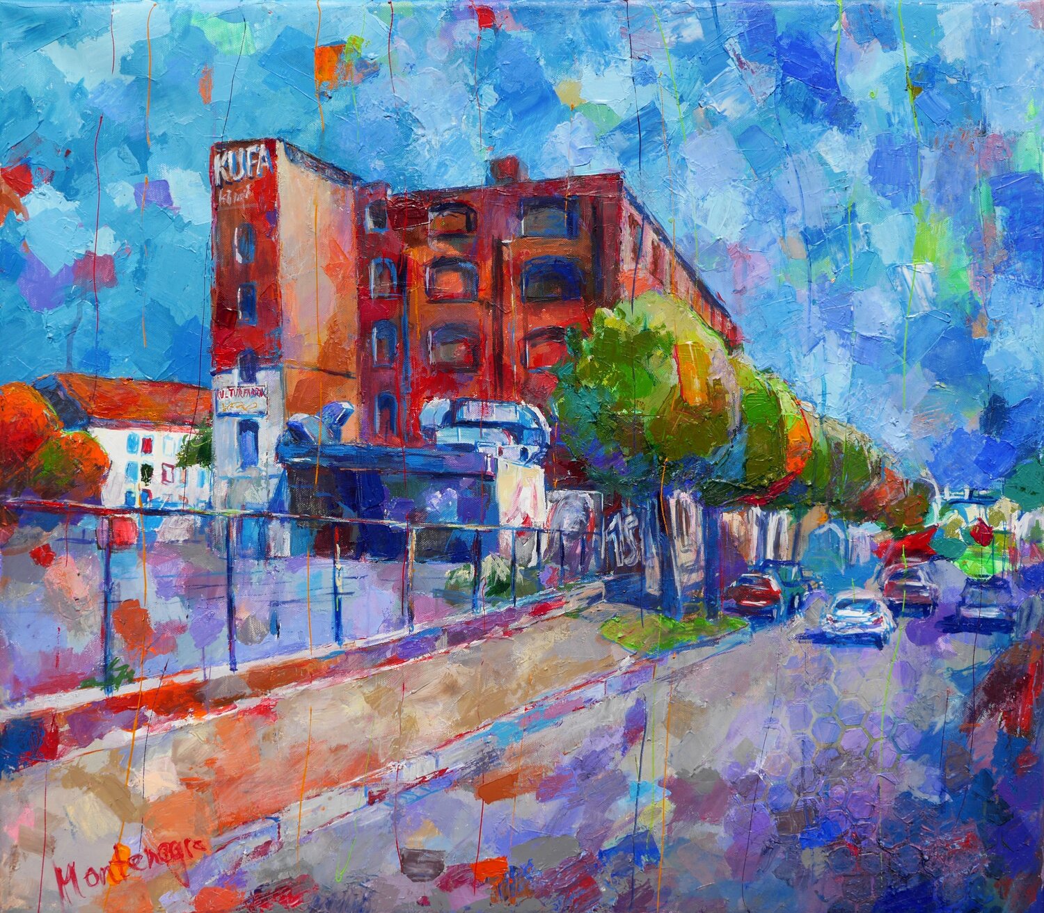 Kulturfabrik Koblenz Miriam Montenegro Original painting for sale