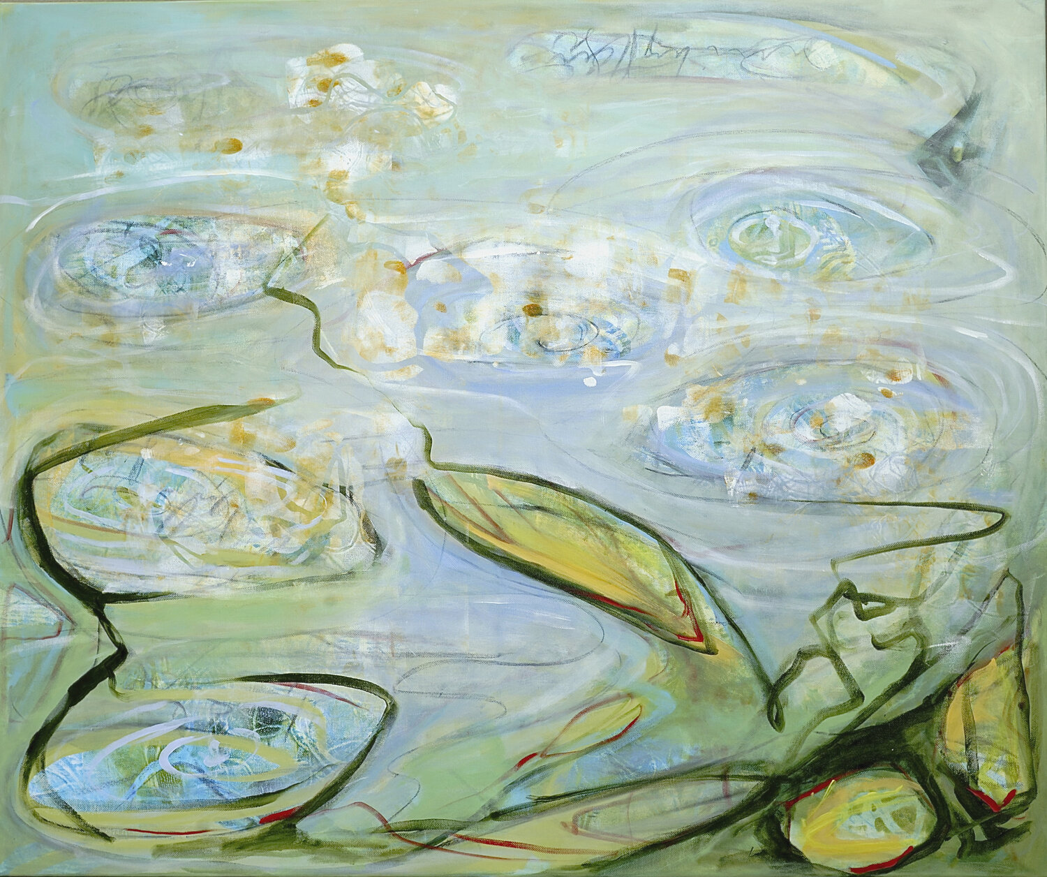 Wassertropfensymphonie Judith Riemer Original painting for sale