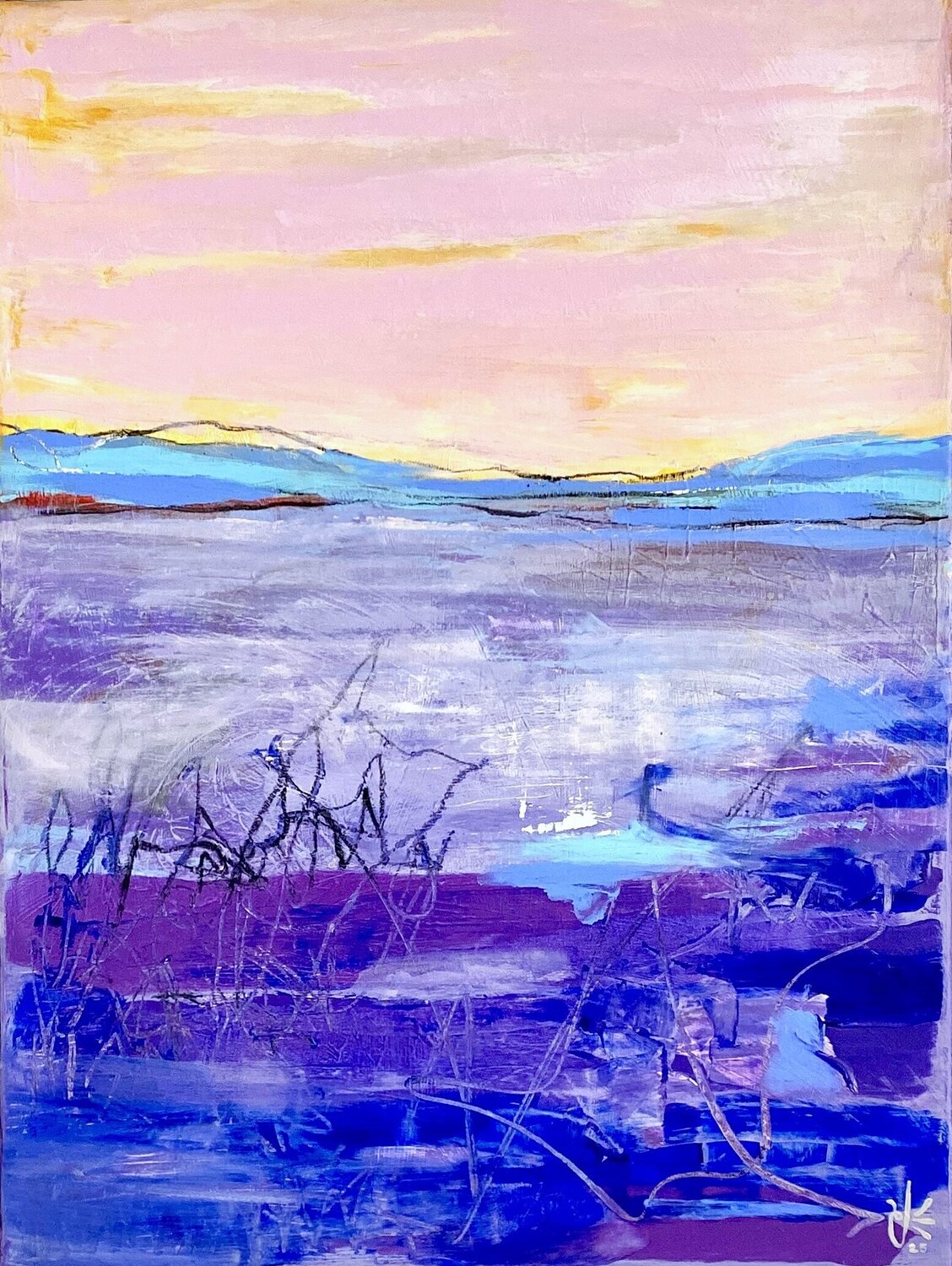 Lavender Horizon Judith Riemer Original painting for sale