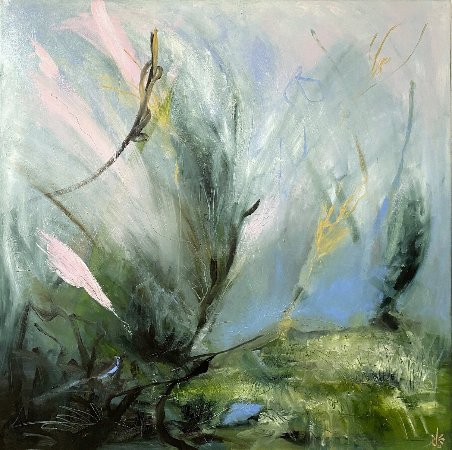 federLeicht (featherLight) Judith Riemer Original painting for sale