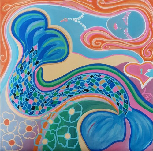 Cœur de sirène by Kaël, Painting for Sale on Select