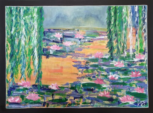 Nymphéas by Kaël, Painting for Sale on Select