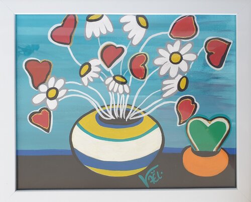 Fresh flowers of love by Kaël, Painting for Sale on Select
