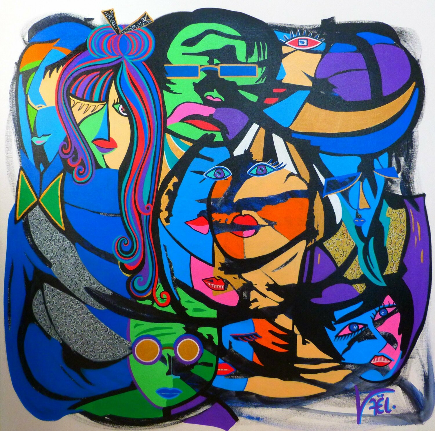 Perplexe Attraction Kaël Original painting for sale