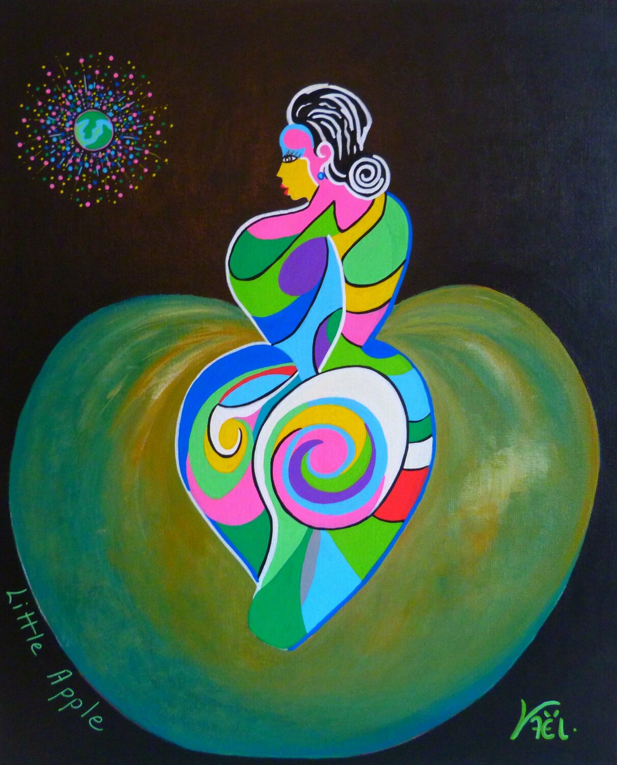 Little Apple Kaël Original painting for sale