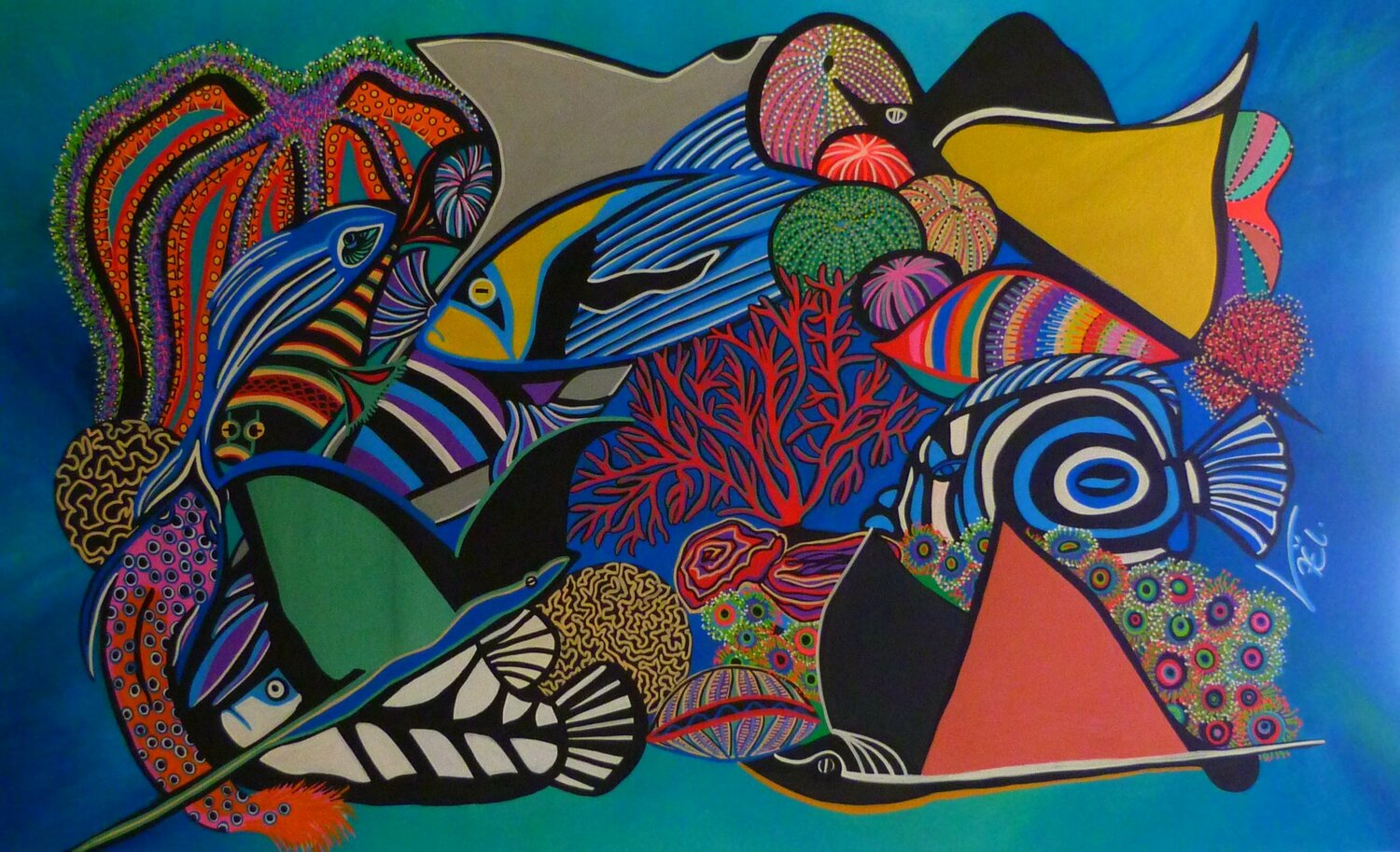 Abyssale beauté Kaël Original painting for sale