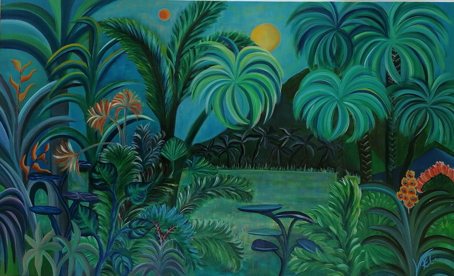 Virginal Eden Kaël Original painting for sale