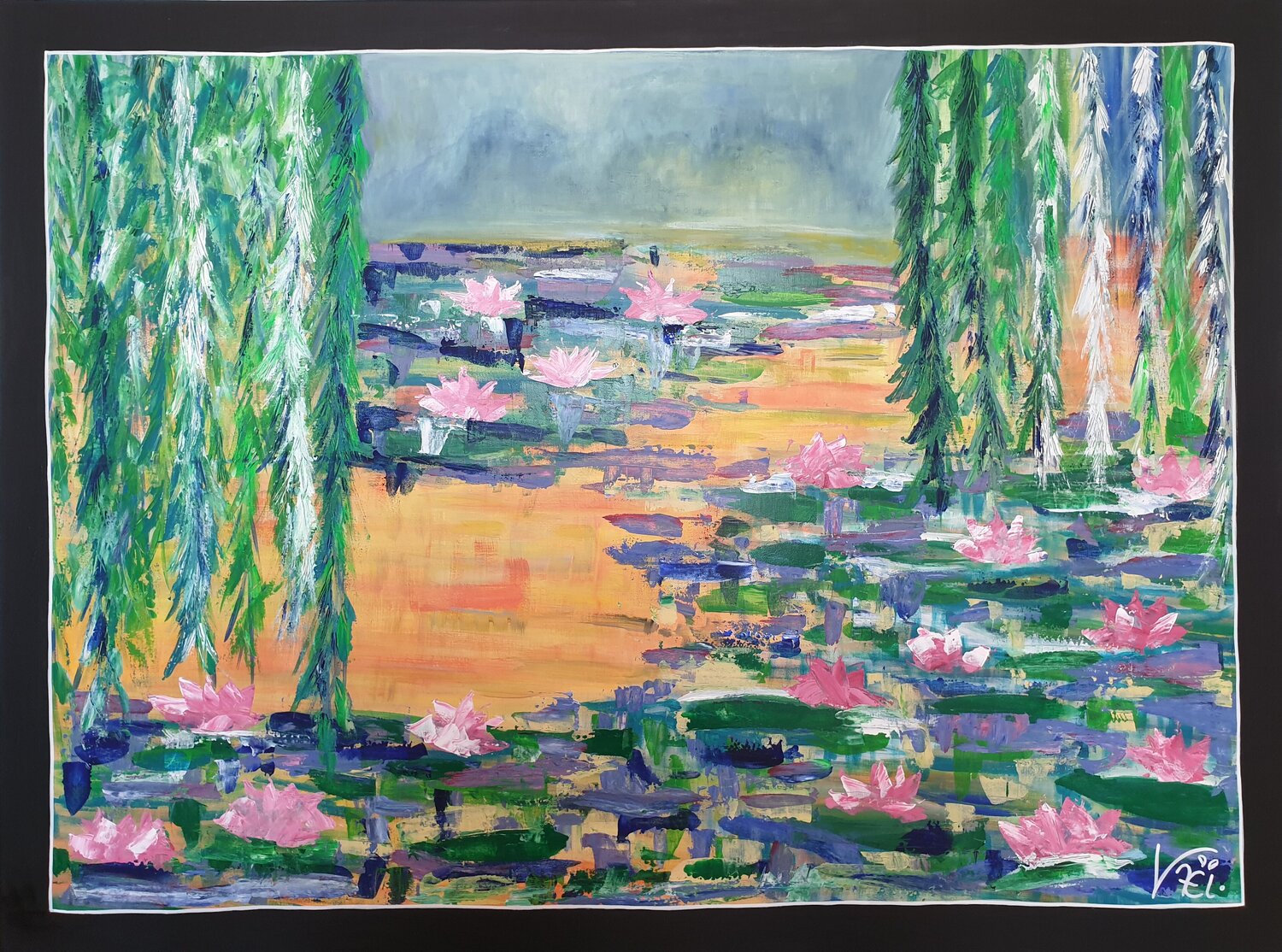 Nymphéas Kaël Original painting for sale