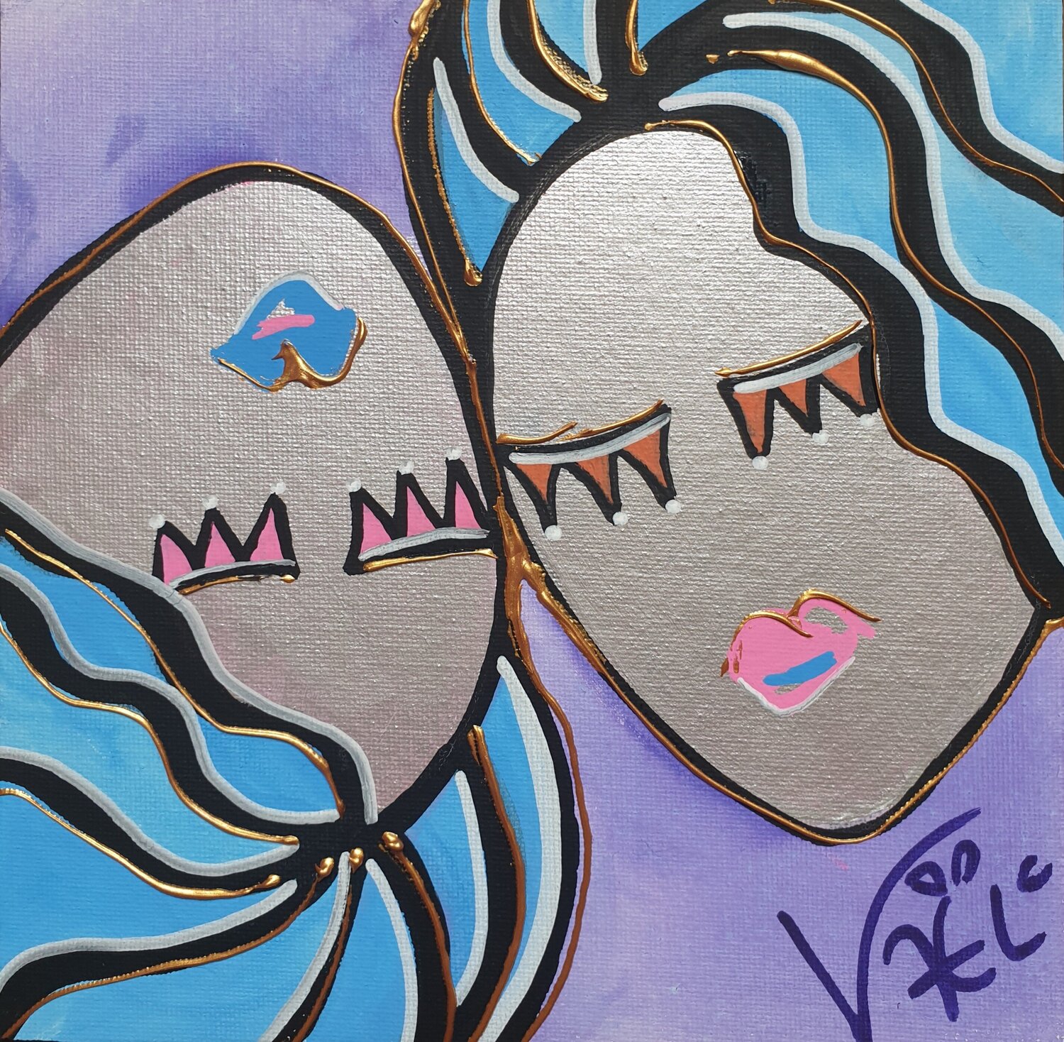 Astro Gémeaux Kaël Original painting for sale