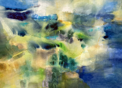 Cascade by Anne Bironneau, Painting for Sale on Select