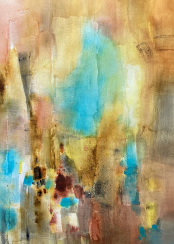 Cathédrale by Anne Bironneau, Painting for Sale on Select