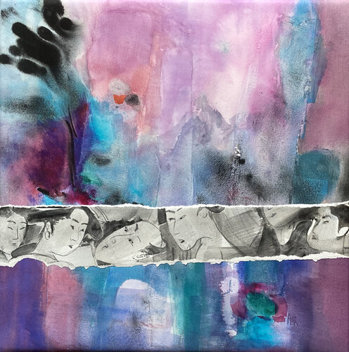 Lointain by Anne Bironneau, Painting for Sale on Select