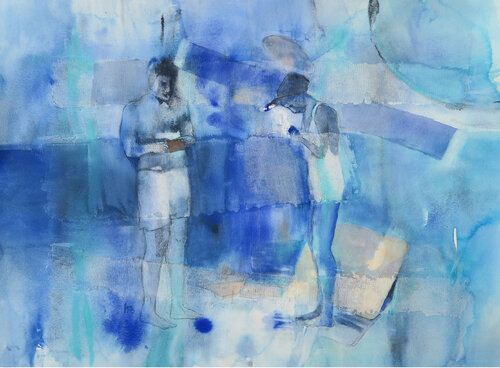 Angélus 2.0 by Anne Bironneau, Painting for Sale on Select