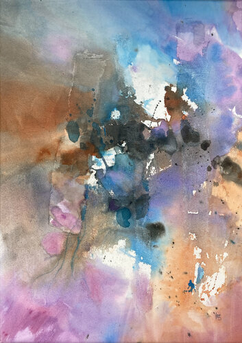 Là-haut by Anne Bironneau, Painting for Sale on Select
