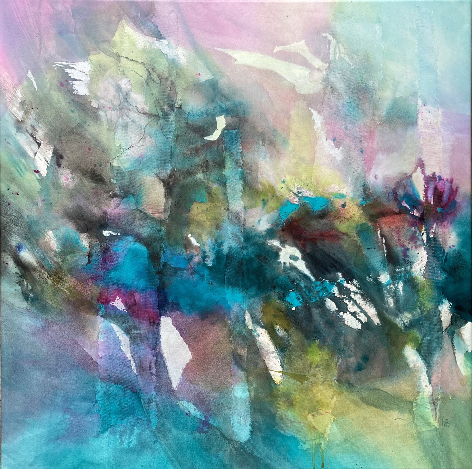 Feuillage Anne Bironneau Original painting for sale