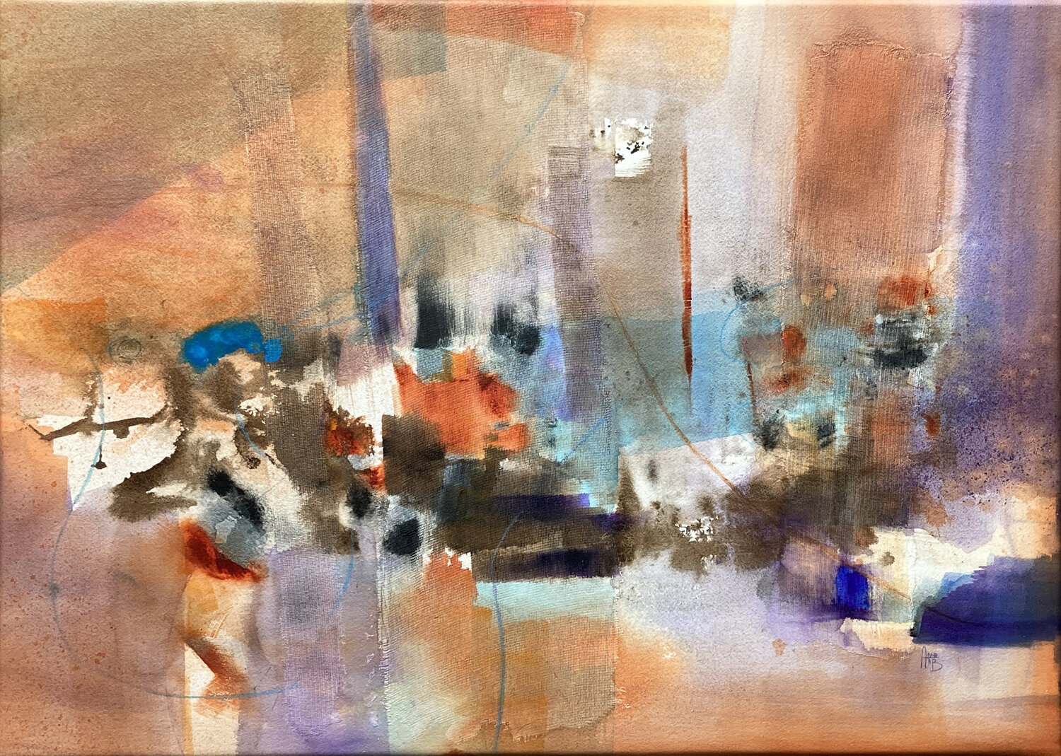 Détente Anne Bironneau Original painting for sale