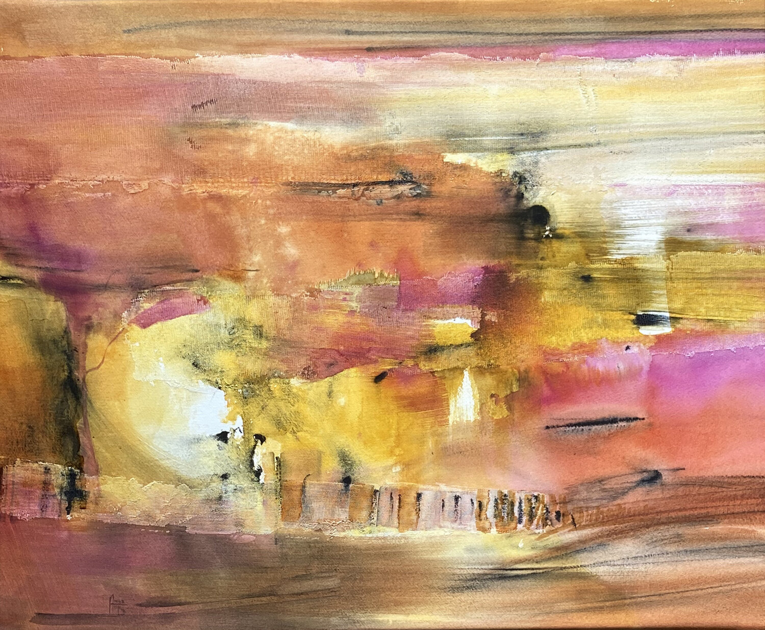 Lumière blanche Anne Bironneau Original painting for sale