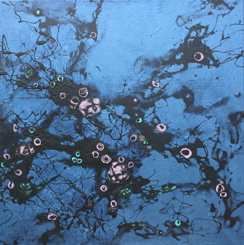 Le jardin du Temps perdu, Nuit VIII by Odile CARITEAU, Painting for Sale on Select