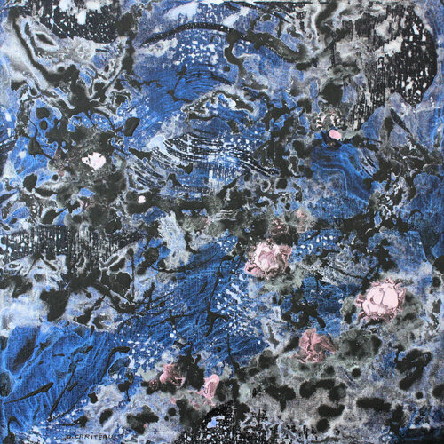 Le jardin du Temps perdu, Nuit II by Odile CARITEAU, Painting for Sale on Select