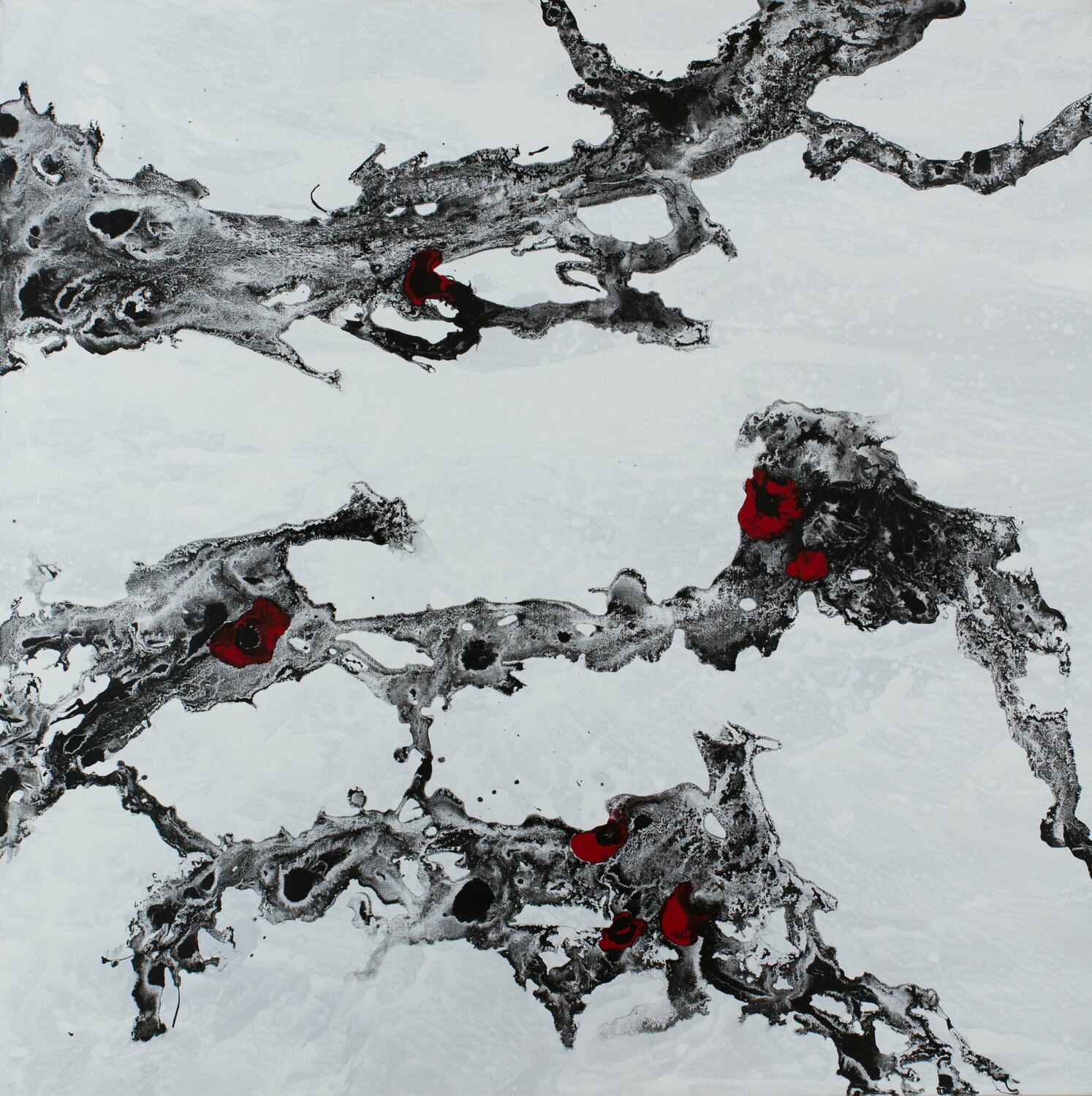 Après l'Hiver XXXII Odile CARITEAU Original painting for sale