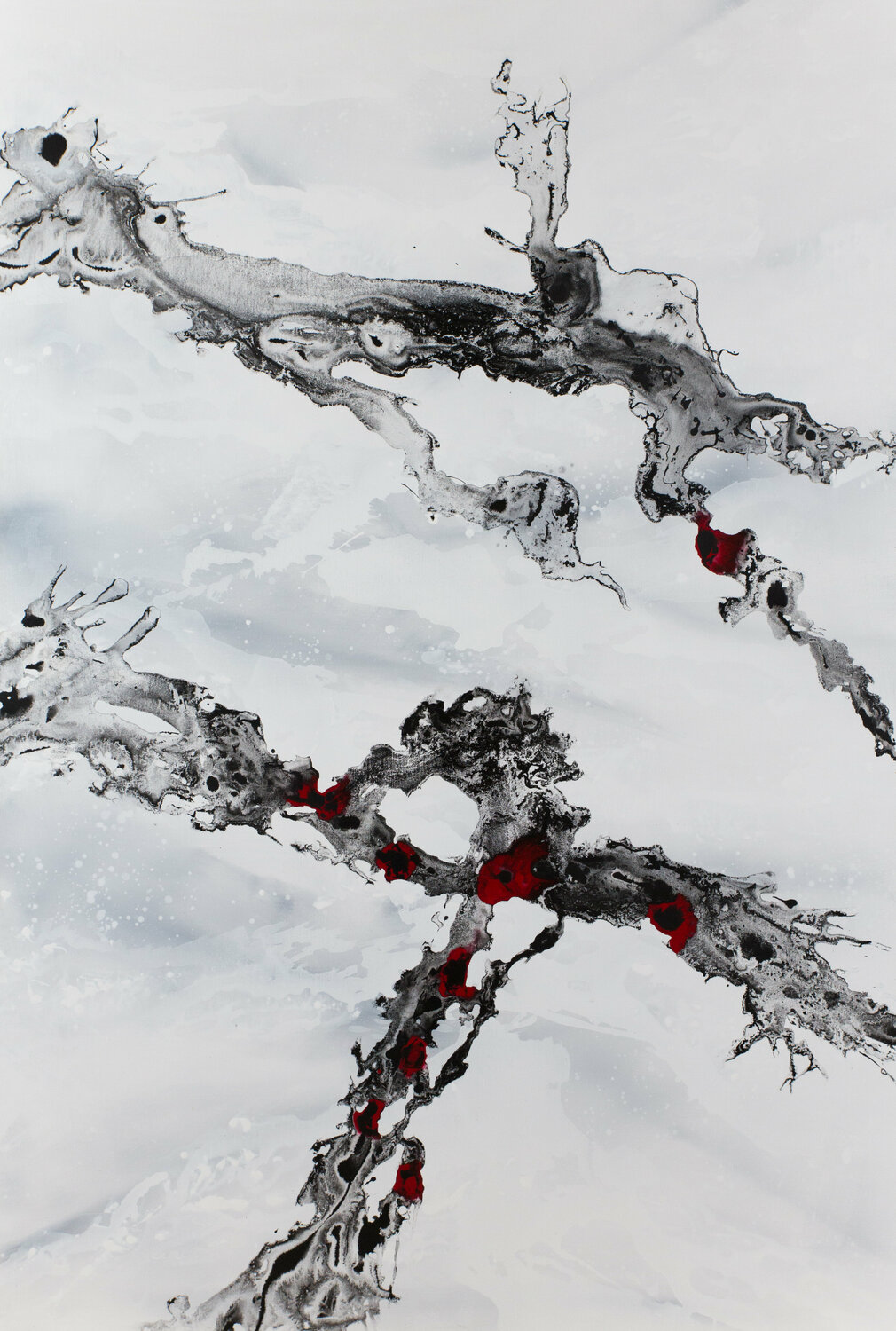 Après l'Hiver XX Odile CARITEAU Original painting for sale