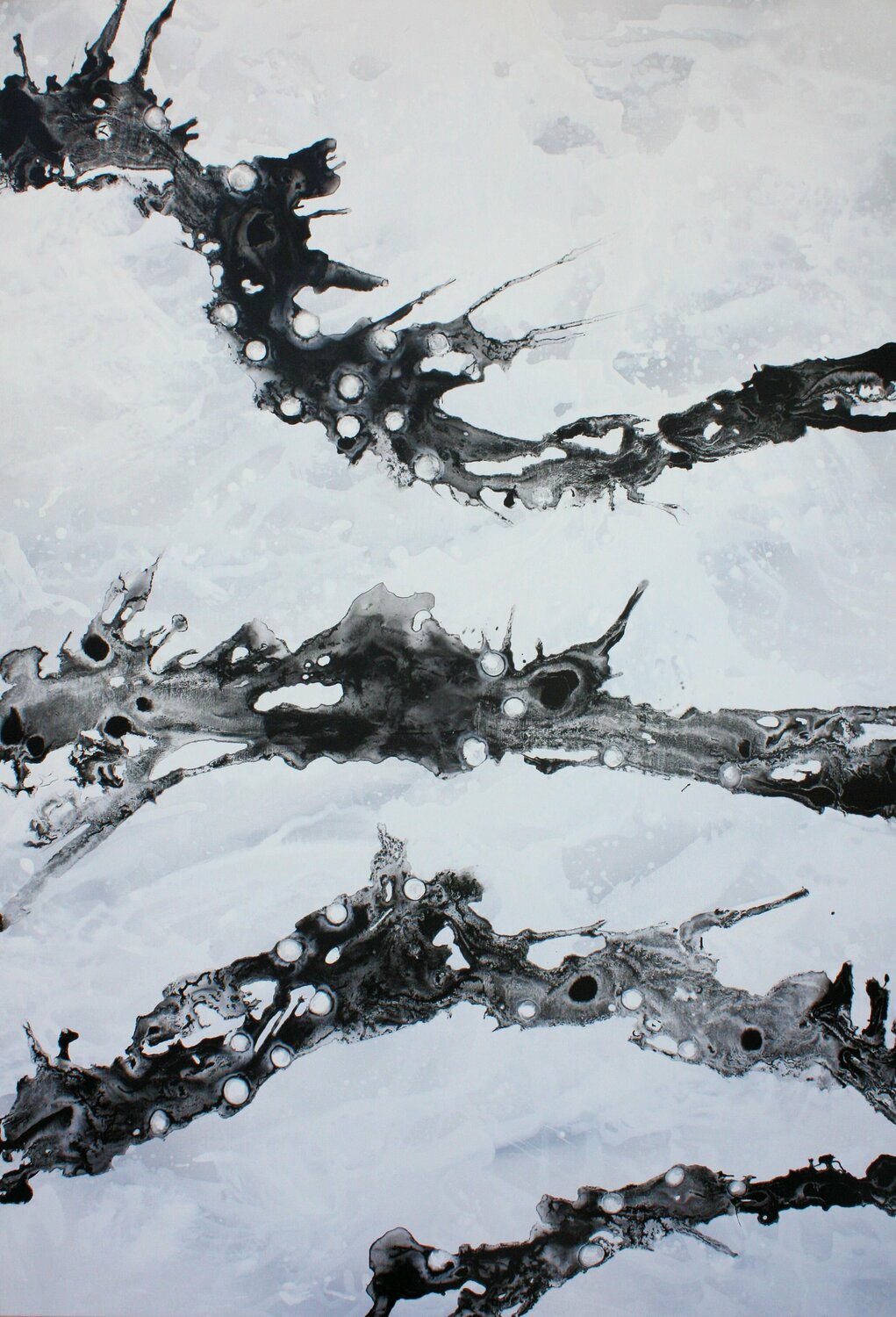 Après l'Hiver XXXV Odile CARITEAU Original painting for sale