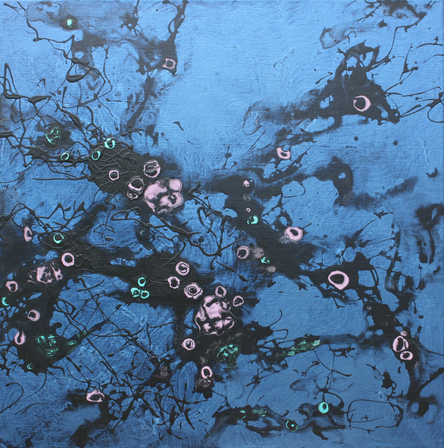 Le jardin du Temps perdu, Nuit VIII Odile CARITEAU Original painting for sale
