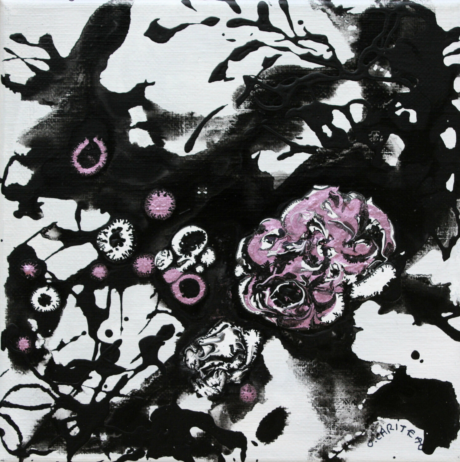 Le jardin du peintre XLIV Odile CARITEAU Original painting for sale