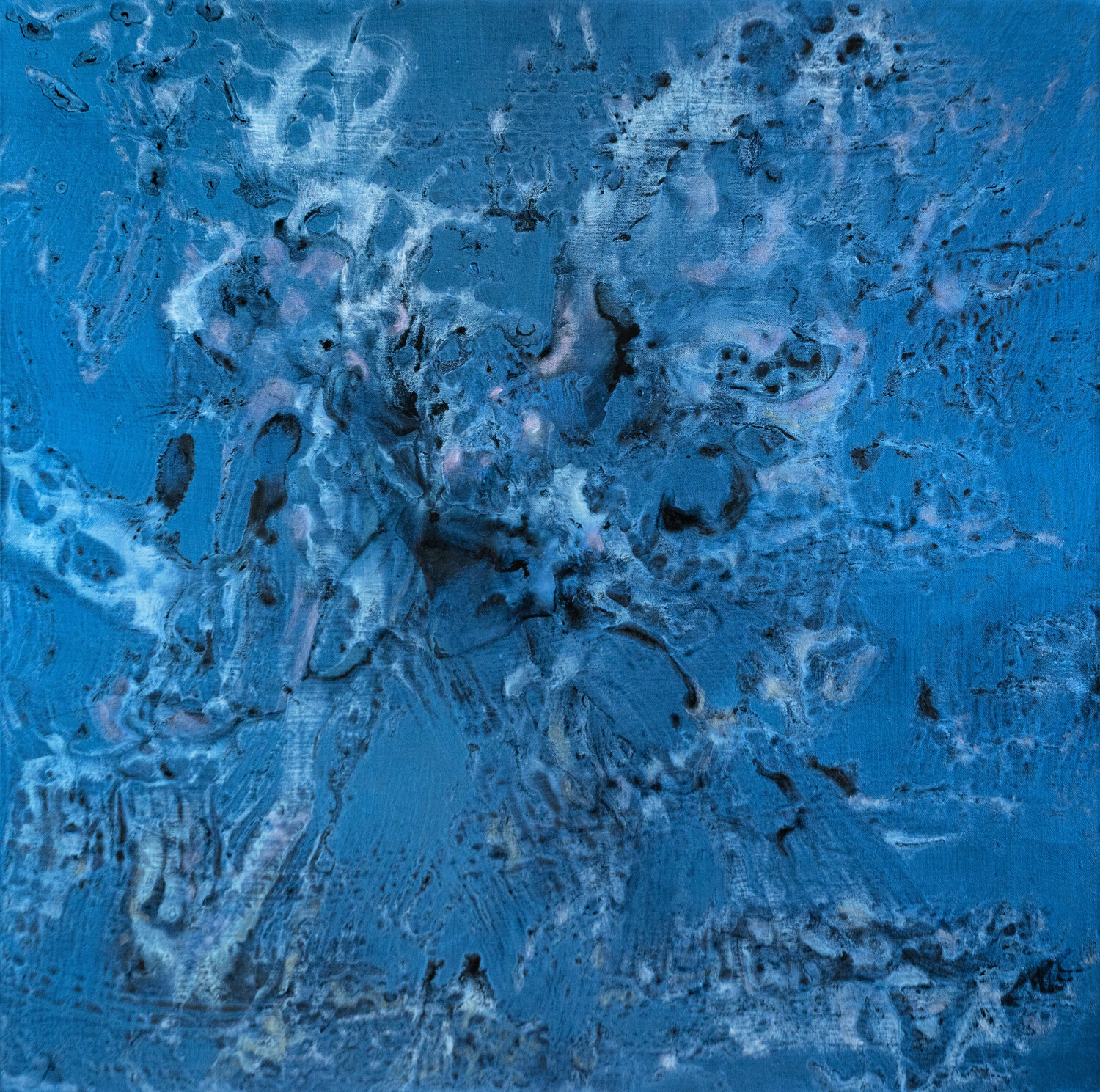 "Fonds diffus cosmologique Témoin 4. FDCT-4" Odile CARITEAU Original painting for sale