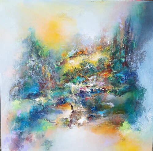 Broceliande by Maryse Kriloff, Painting for Sale on Select