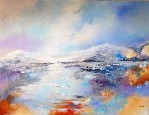 Et durant le sommeil,s'ajoute la liberté by Maryse Kriloff, Painting for Sale on Select