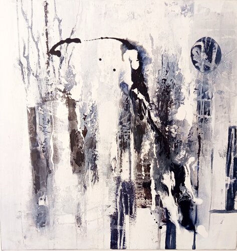 En noir et blanc by Maryse Kriloff, Painting for Sale on Select