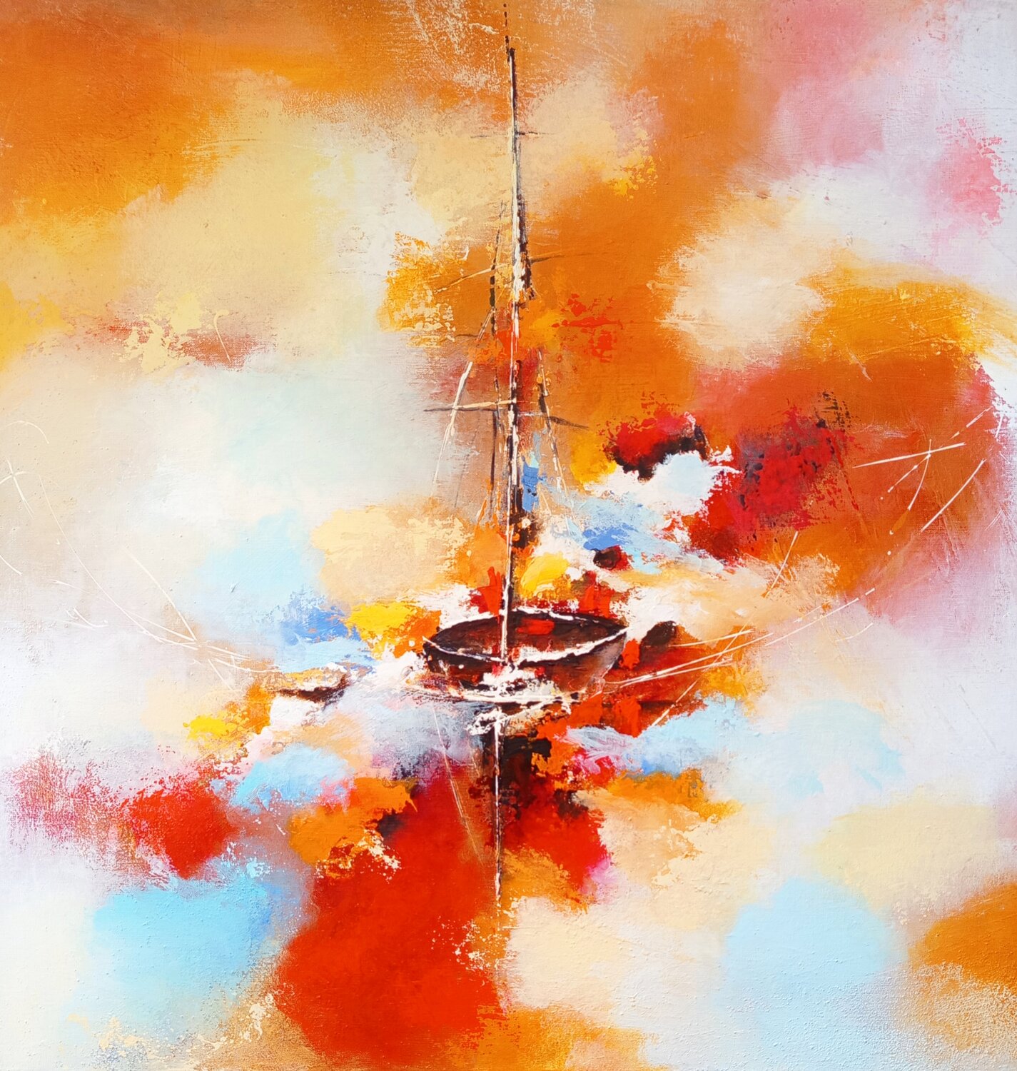 Dans la tourmente Maryse Kriloff Original painting for sale