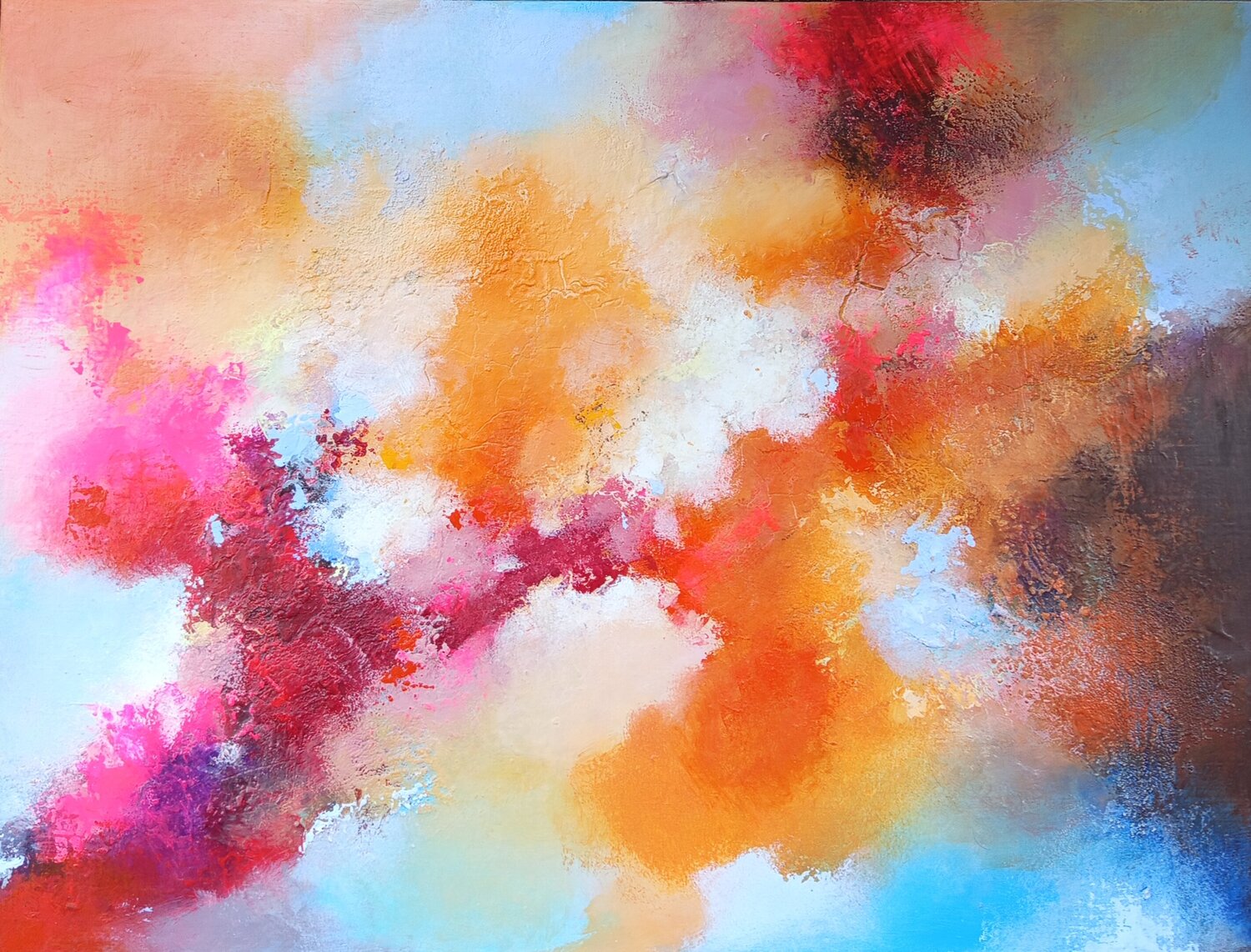 Quand le ciel s'enflamme Maryse Kriloff Original painting for sale